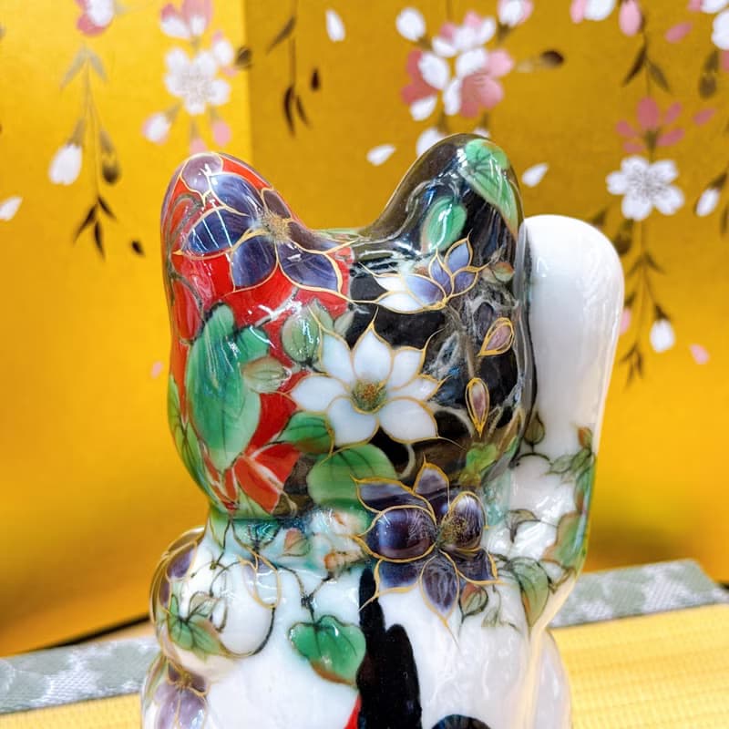 【彩鐵迎富】日本清水燒招財貓 | 鐵線