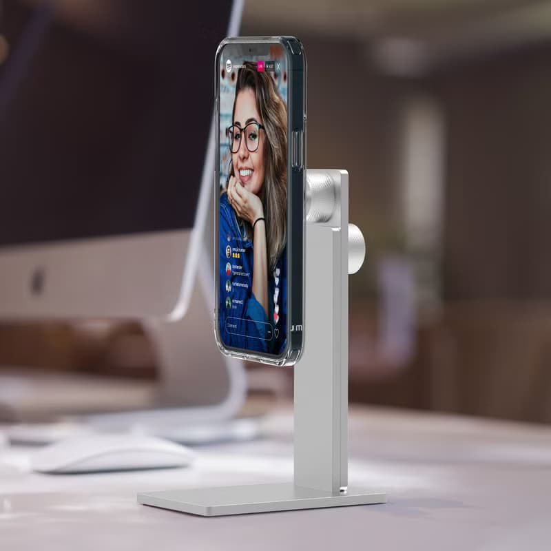 AluDisc Pro 鋁合金萬向磁吸手機支架立架 (支援 MagSafe )