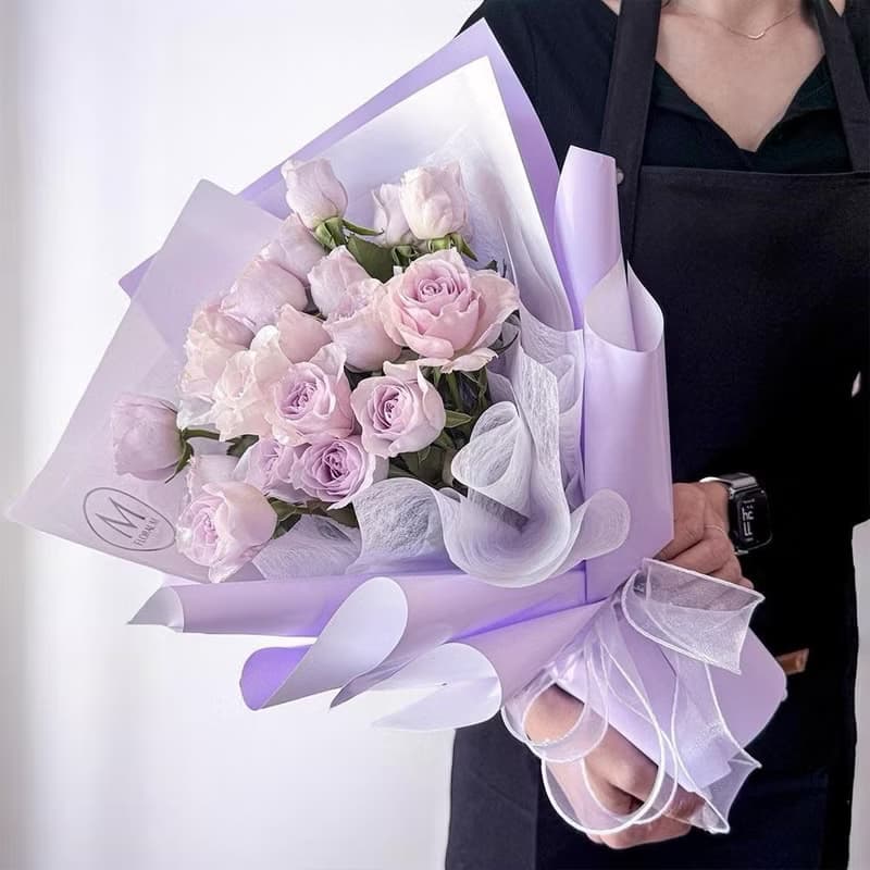 夢幻愛麗兒玫瑰鮮花花束