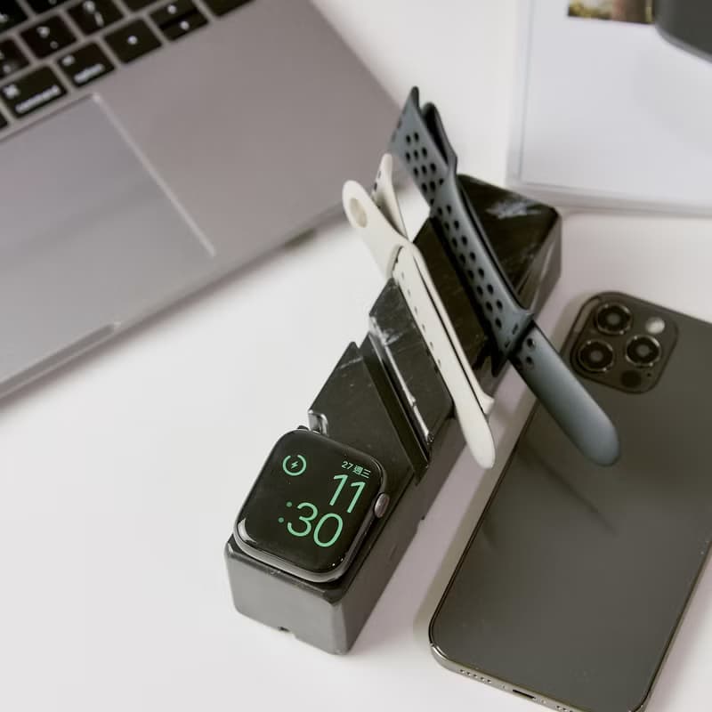 | 3C | 大理石。長型。Apple Watch。錶帶收納。無線充電座