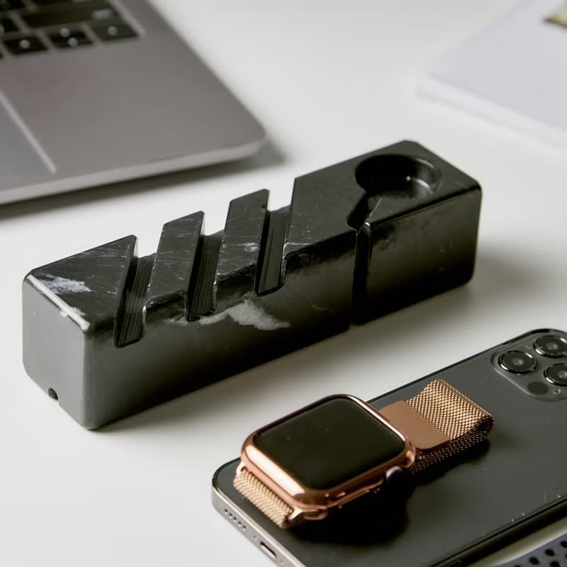 | 3C | 大理石。長型。Apple Watch。錶帶收納。無線充電座