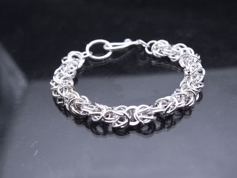 拜占庭結純銀手鍊