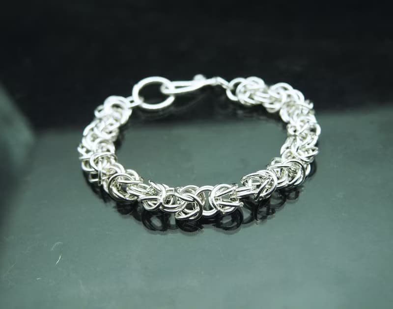 拜占庭結純銀手鍊