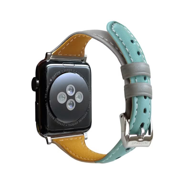 Apple Watch series1 2 3 4 5 6 7拼接 皮革錶帶 Apple Watch錶帶