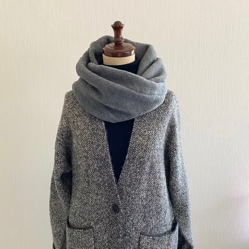 大人の高級フリースのスヌードペアセット　ハイクオリティフリース