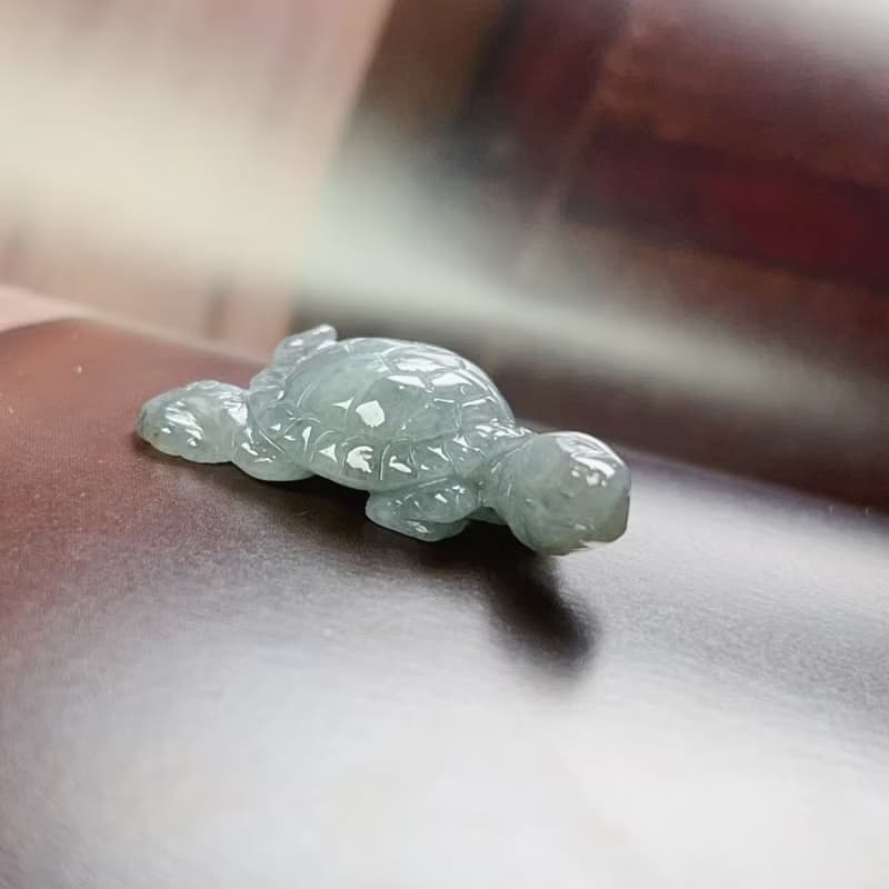 【吉祥‧長壽】冰種翡翠烏龜 | 天然緬甸A貨翡翠 | 送禮