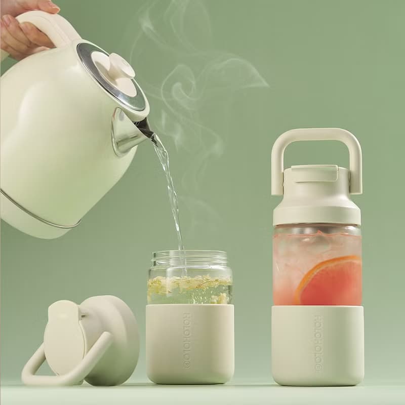 【HOLOHOLO】LIULIU TEA 茶水分離玻璃泡茶壺 (650ml/4色)