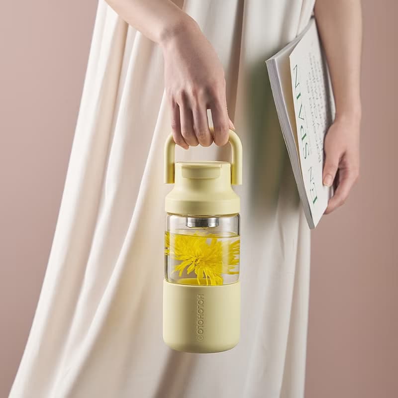 【HOLOHOLO】LIULIU TEA 茶水分離玻璃泡茶壺 (650ml/4色)