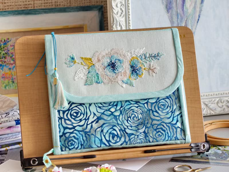 【數位】Watercolor Mint&Gold Bouquet I PDF cross stitch pattern