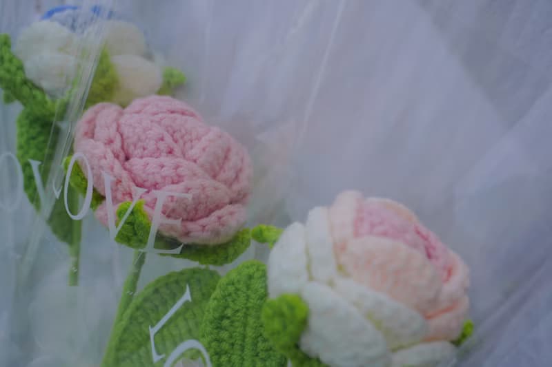 編織花 鉤織花 毛線花 永生花 乾燥花 編織小花農 毛線編織花束
