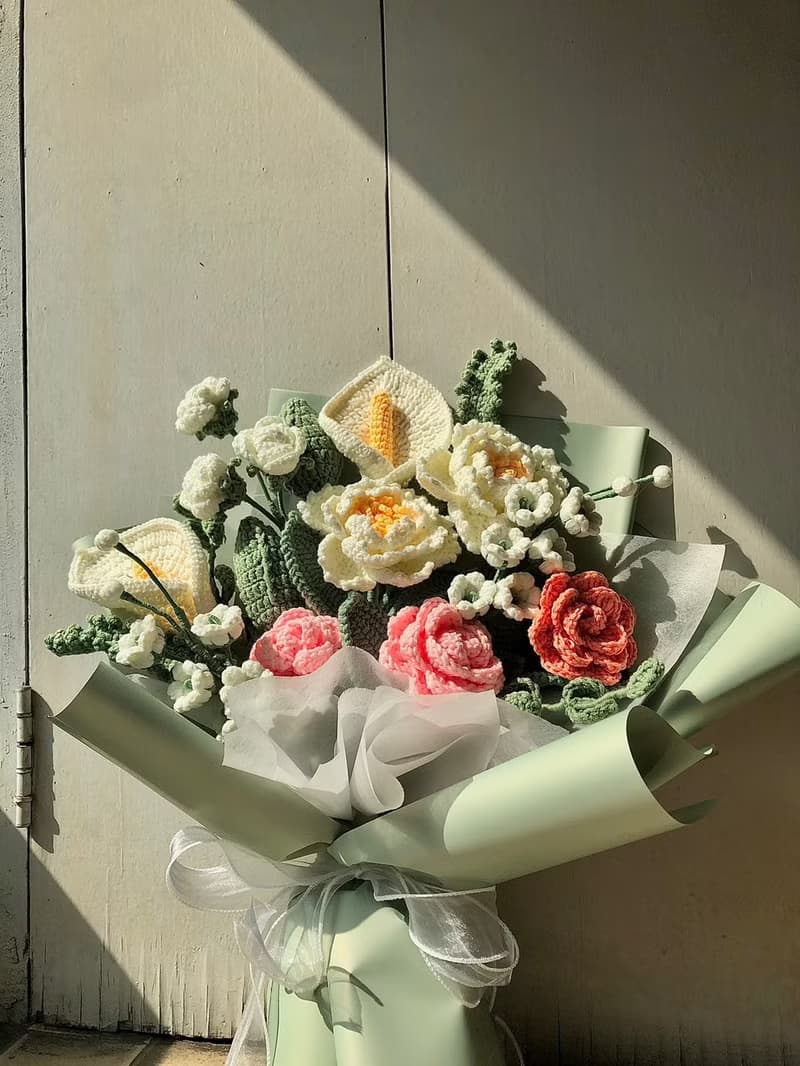 Bouquet of peony roses