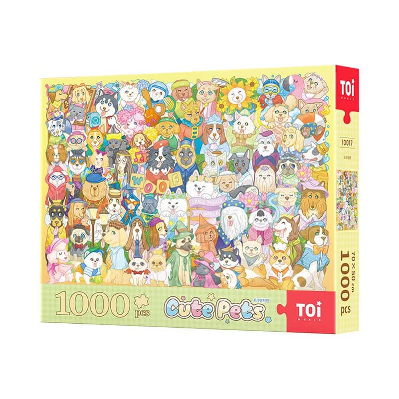 TOi 圖益 【萌寵系列】拼圖1000片  可愛萌寵DIY動漫插畫桌遊