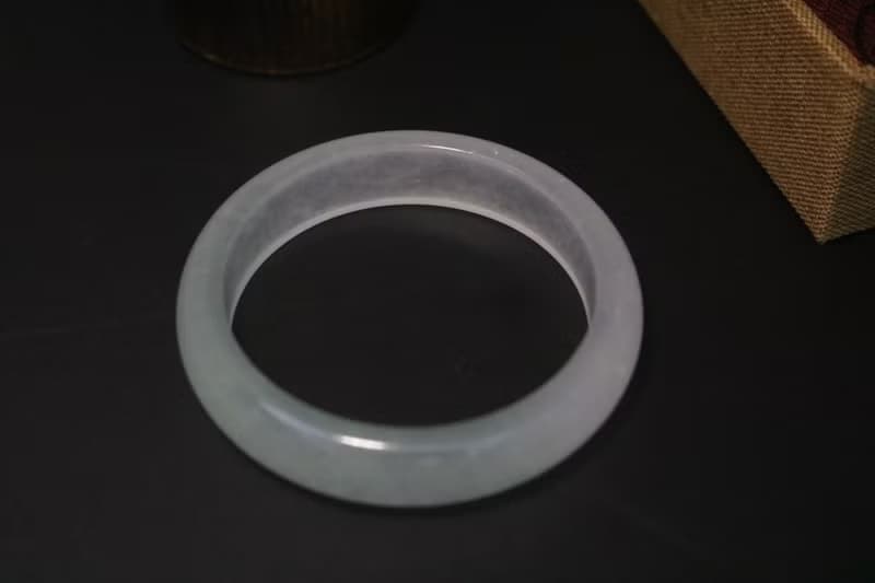 玻璃種翡翠手鐲高冰禮盒裝手環鐲子
