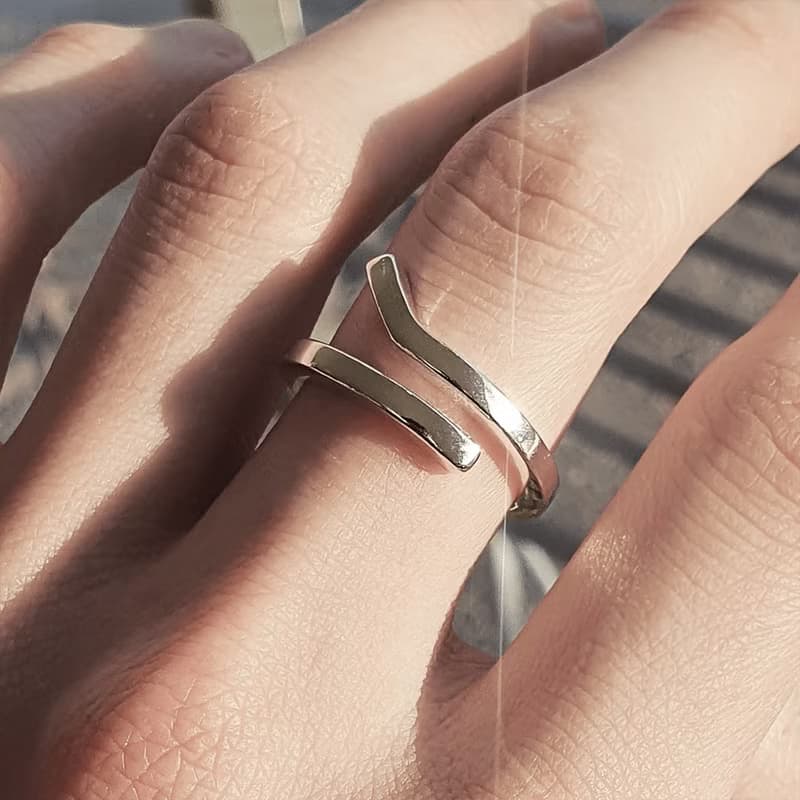 (925 Sterling Silver) Objet No.1 Ring