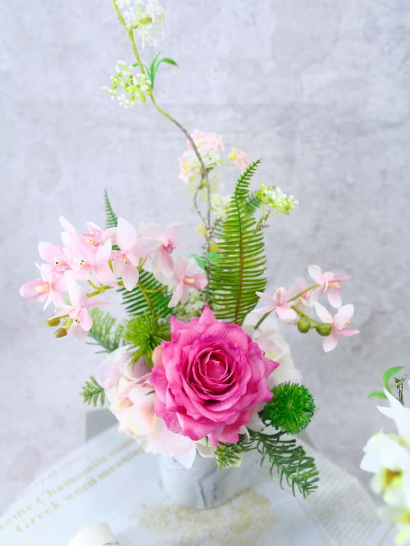 粉漾玫瑰蝴蝶蘭香氛花禮/入厝禮/開幕/喬遷/送禮/植栽
