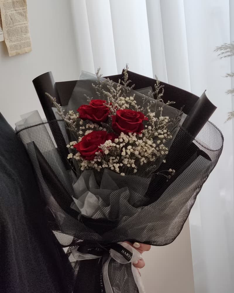 永生玫瑰花束-情人節花束/求婚花束/告白花束/生日花束
