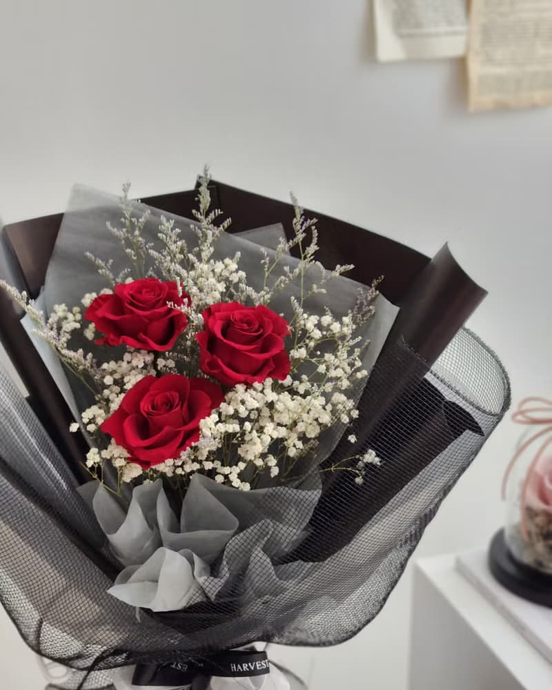永生玫瑰花束-情人節花束/求婚花束/告白花束/生日花束