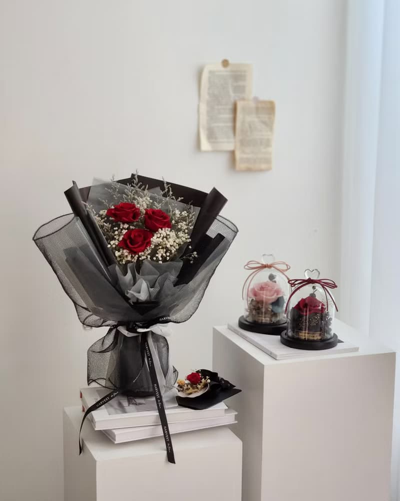 永生玫瑰花束-情人節花束/求婚花束/告白花束/生日花束