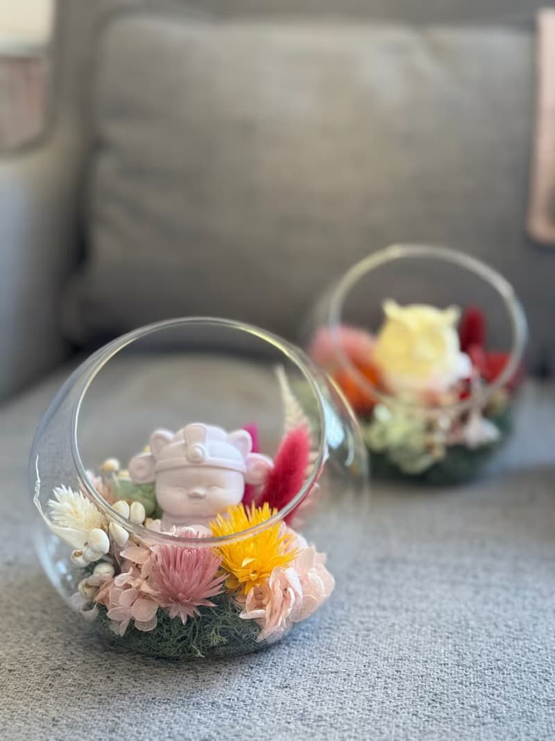 發財好運到。擴香花盅 招財 開店、升職祝賀
