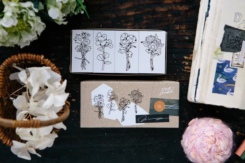 給你的花束 壓縮木印章組