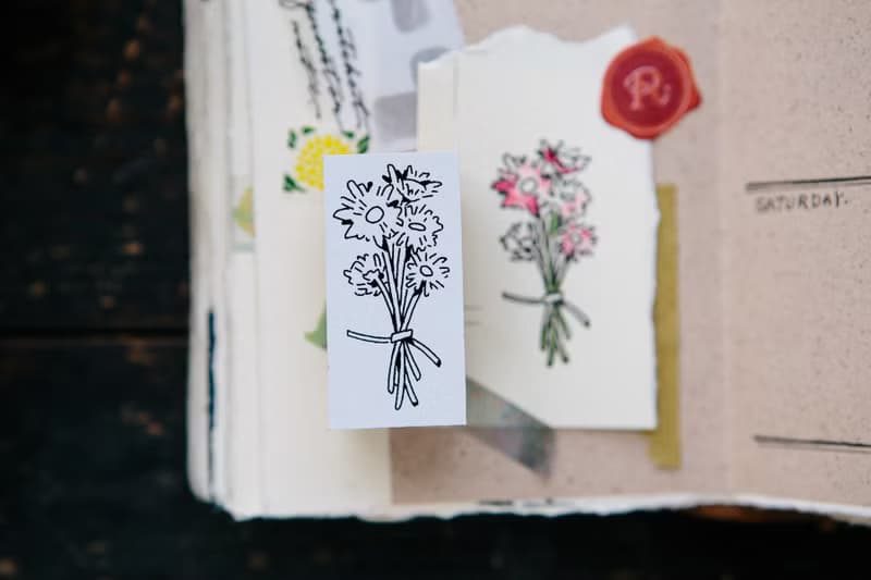 給你的花束 壓縮木印章組