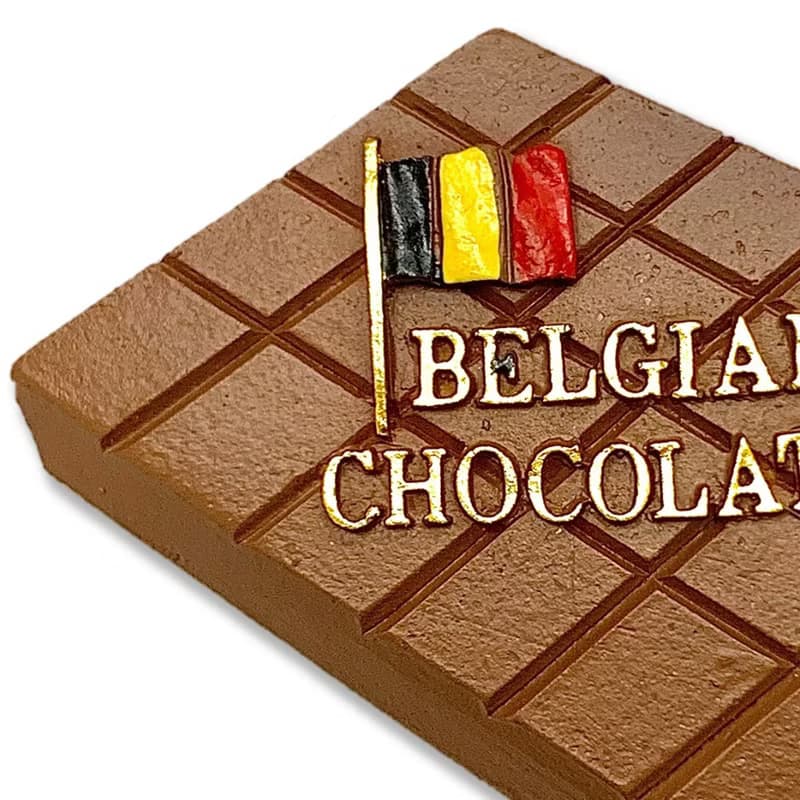 比利時巧克力留言板磁力貼+比利時盾牌袖標【2件組】特色3D磁鐵