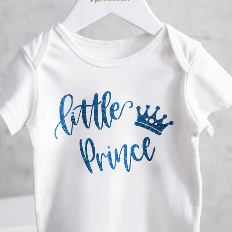 little prince小王子 寶藍燙金包屁衣  男寶專屬 新生兒週歲禮