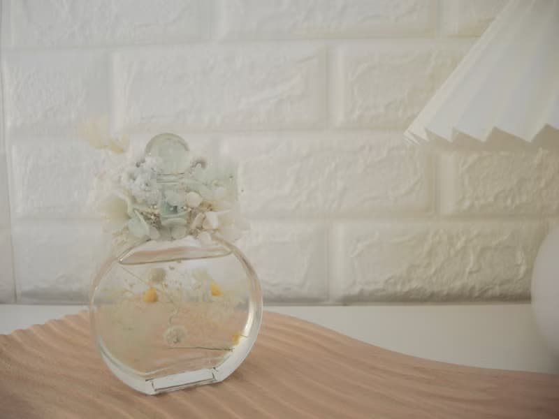 浮游花 擴香瓶 小夜燈 生日禮物 情人節禮物 永生花夜燈