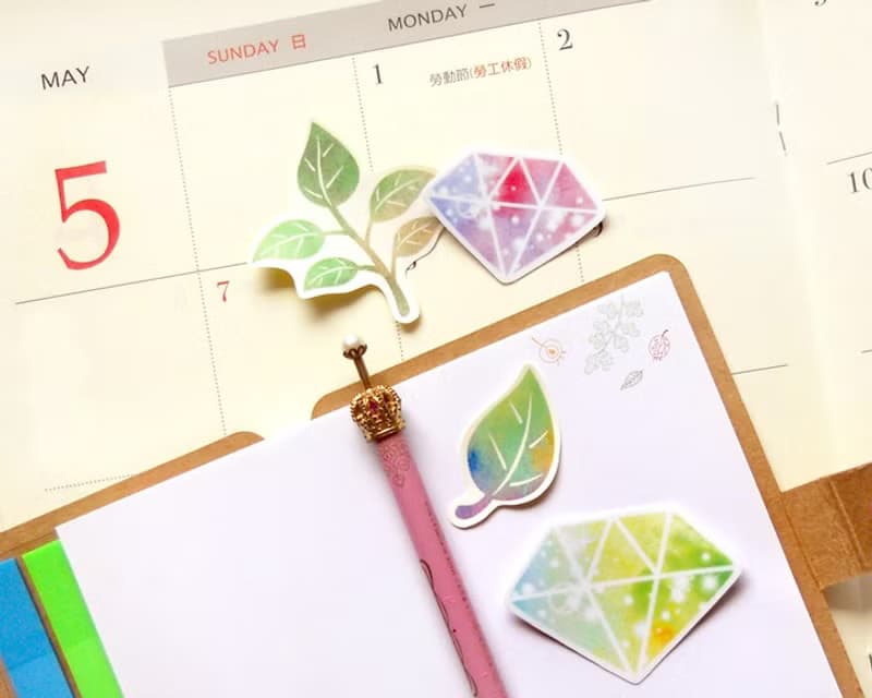 七彩暈染貼紙 - 防水貼紙 - 寶石貼紙 - 童話貼紙
