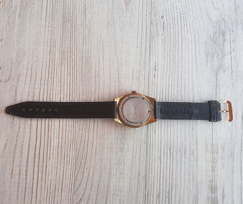 Raketa 2628.H Soviet mens watch wind up – gold plated case watch made in USSR