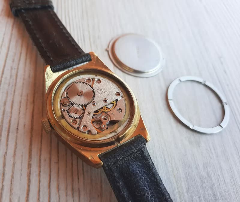 Raketa 2628.H Soviet mens watch wind up – gold plated case watch made in USSR