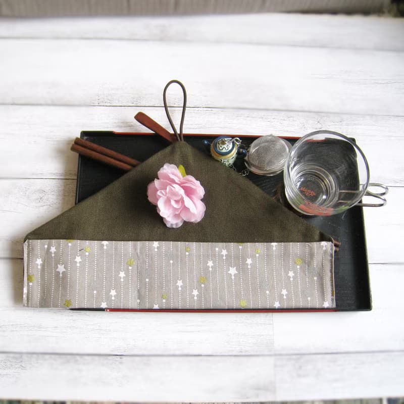 環保餐具組 餐具套 筷子套、餐具布套 飲管袋 CH-024