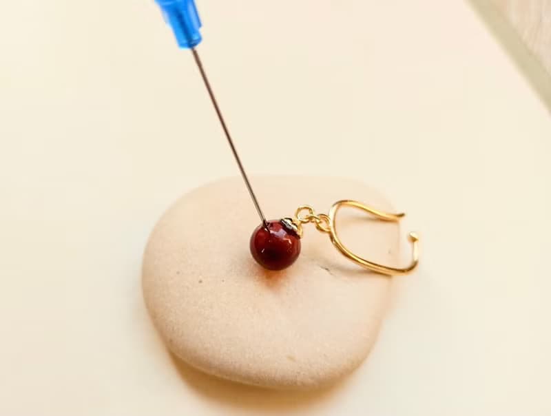 金花托琉璃香水精油擴香耳掛