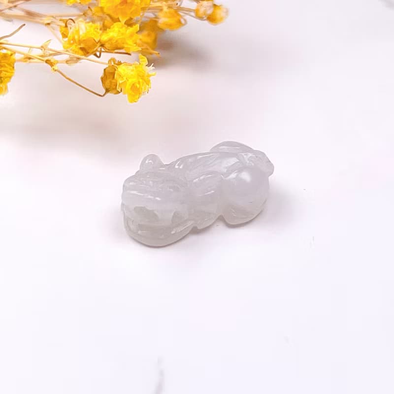 【招財神獸】冰糯種翡翠貔貅擺飾 | 天然緬甸玉翡翠A貨
