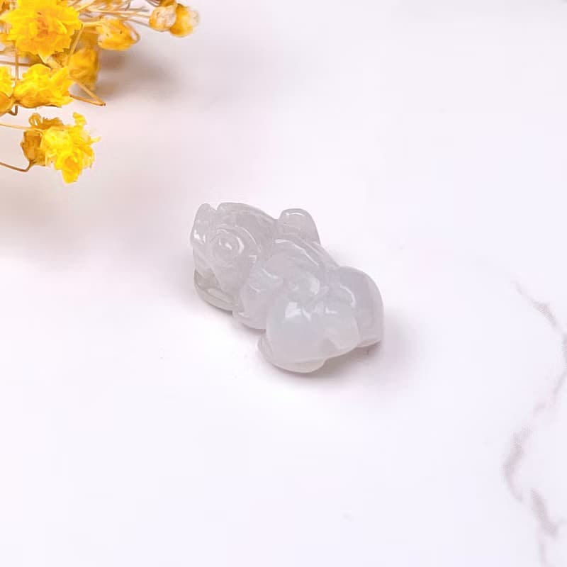【招財神獸】冰糯種翡翠貔貅擺飾 | 天然緬甸玉翡翠A貨
