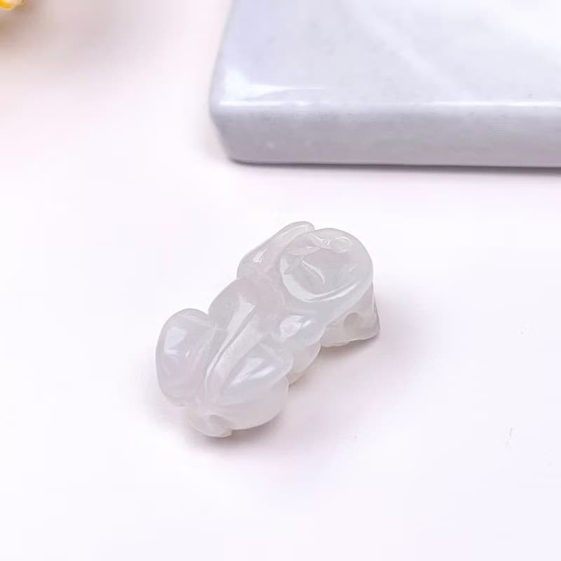 【招財神獸】冰糯種翡翠貔貅擺飾 | 天然緬甸玉翡翠A貨