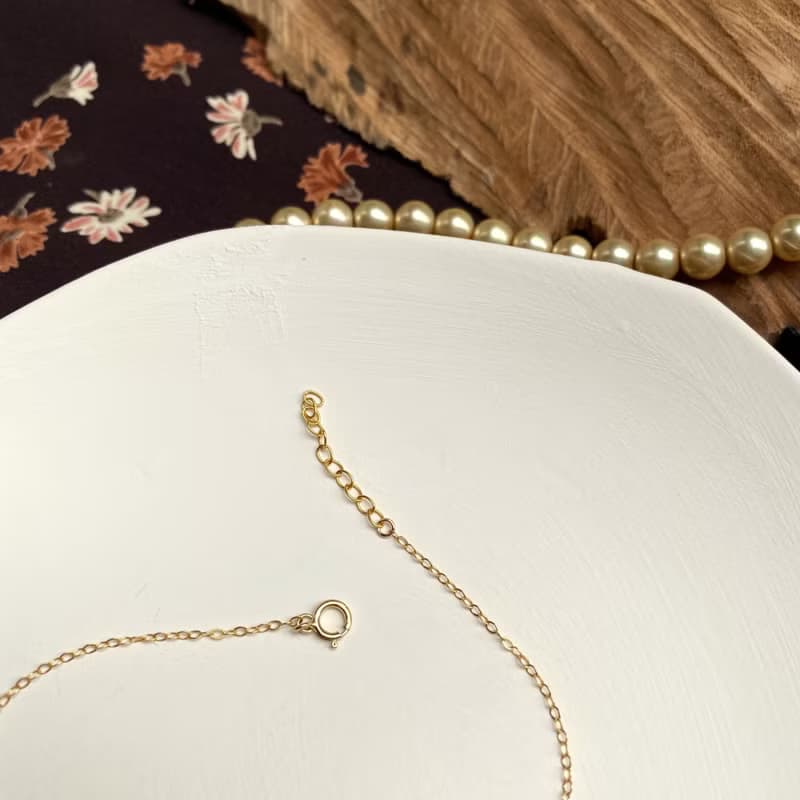 訂製款 14KGF 14K包金 復古綠寶石手鍊 細手鍊