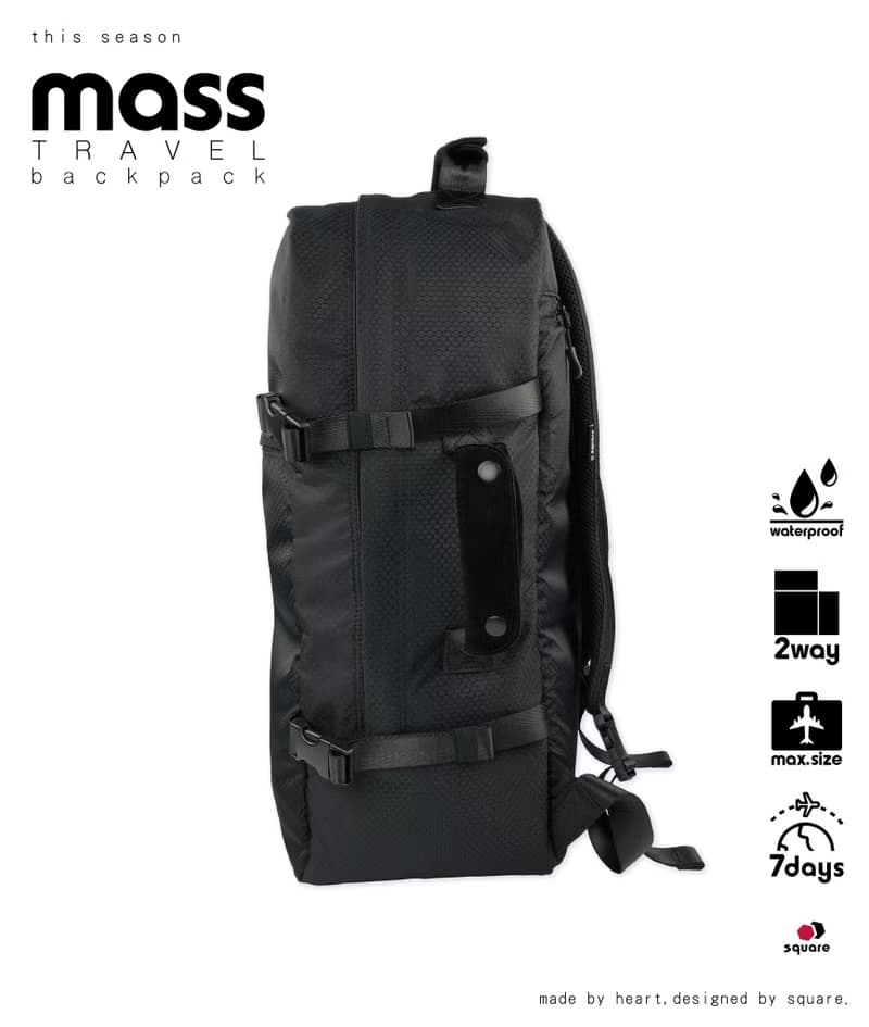 MASS 36L 旅行背包 黑色