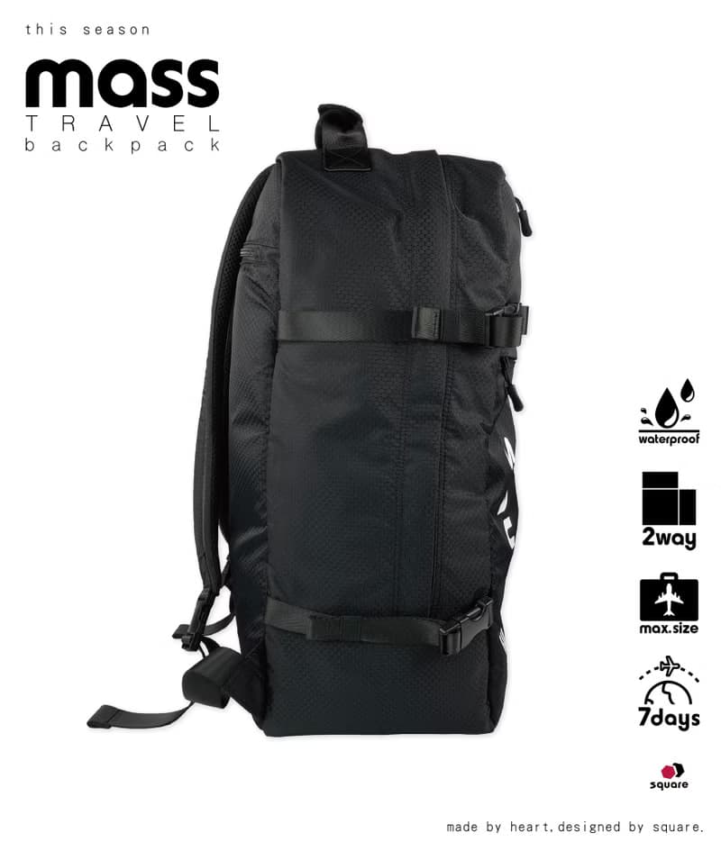 MASS 36L 旅行背包 黑色