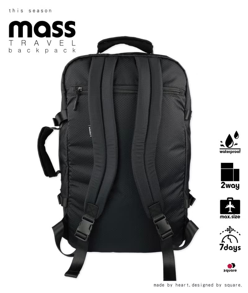MASS 36L 旅行背包 黑色