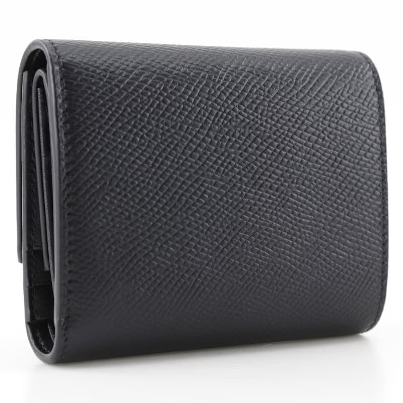 【日本直送】セリーヌ CELINE スモール トリフォールド ウォレット 三つ折り財布 10B573BEL レザー 黒 ユニセックス【中古】