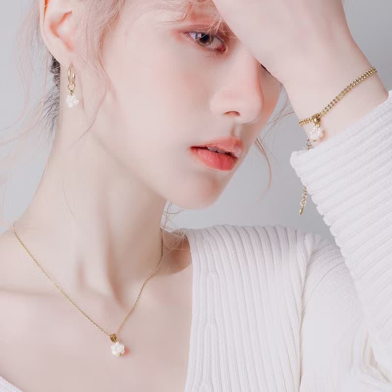 暮光系 | 晨曦 * 珍珠 黃銅 耳環 耳骨夾 項鍊 手鍊 自選飾品組