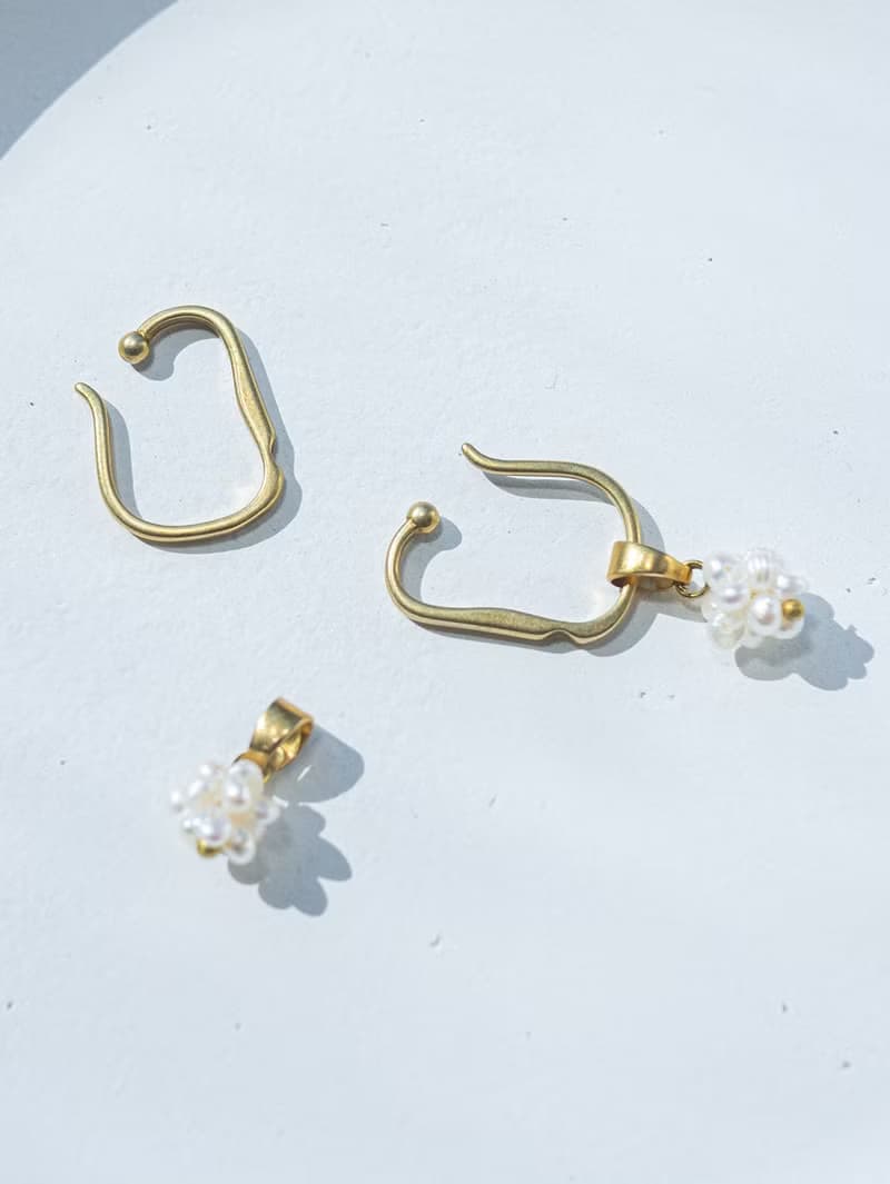 暮光系 | 晨曦 * 珍珠 黃銅 耳環 耳骨夾 項鍊 手鍊 自選飾品組