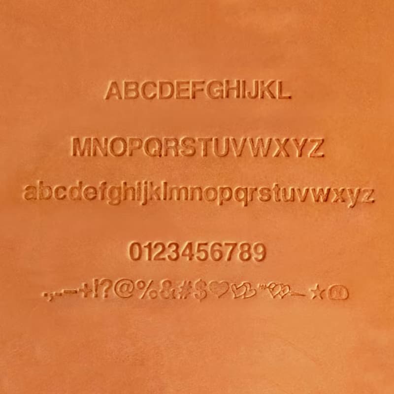字母證件套。行李牌版 U-Z。手縫皮革材料包 BSP-019