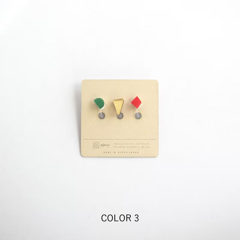 MATERIALイヤリング3pcs
