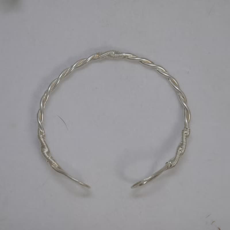 螺旋雙魚純銀手環