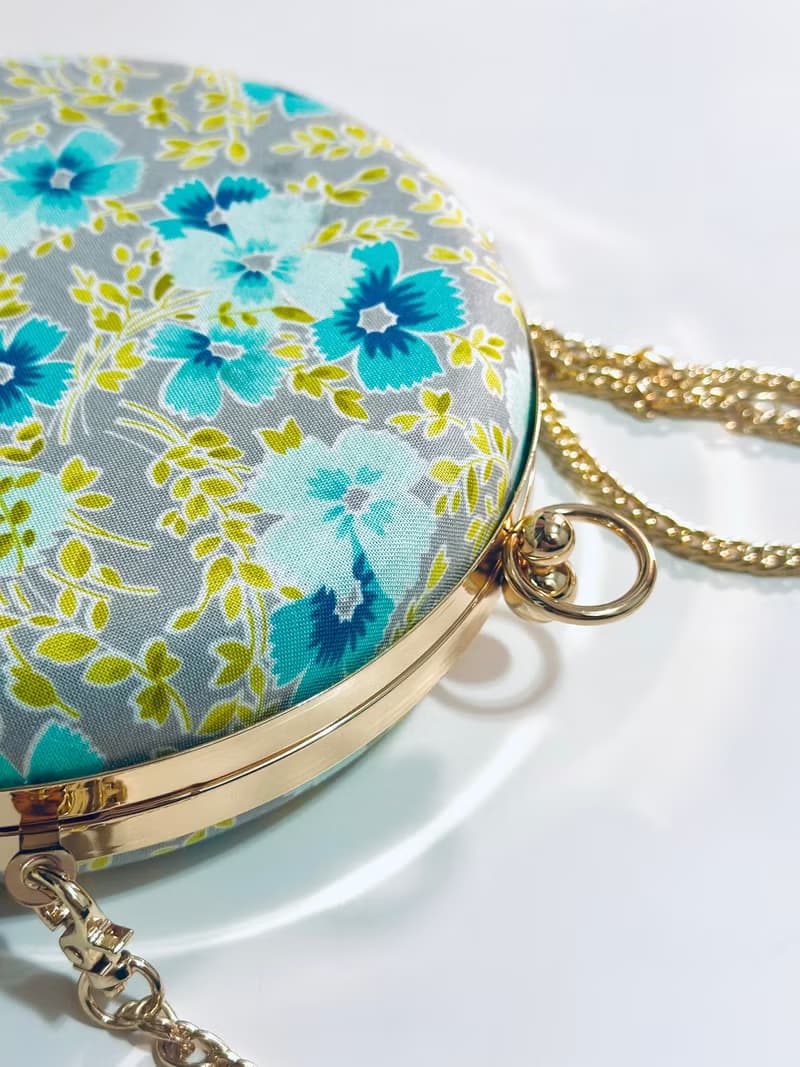 漸變Tiffany花小圓包 - 可手拿 / 斜揹/ 婚禮姊妹禮物