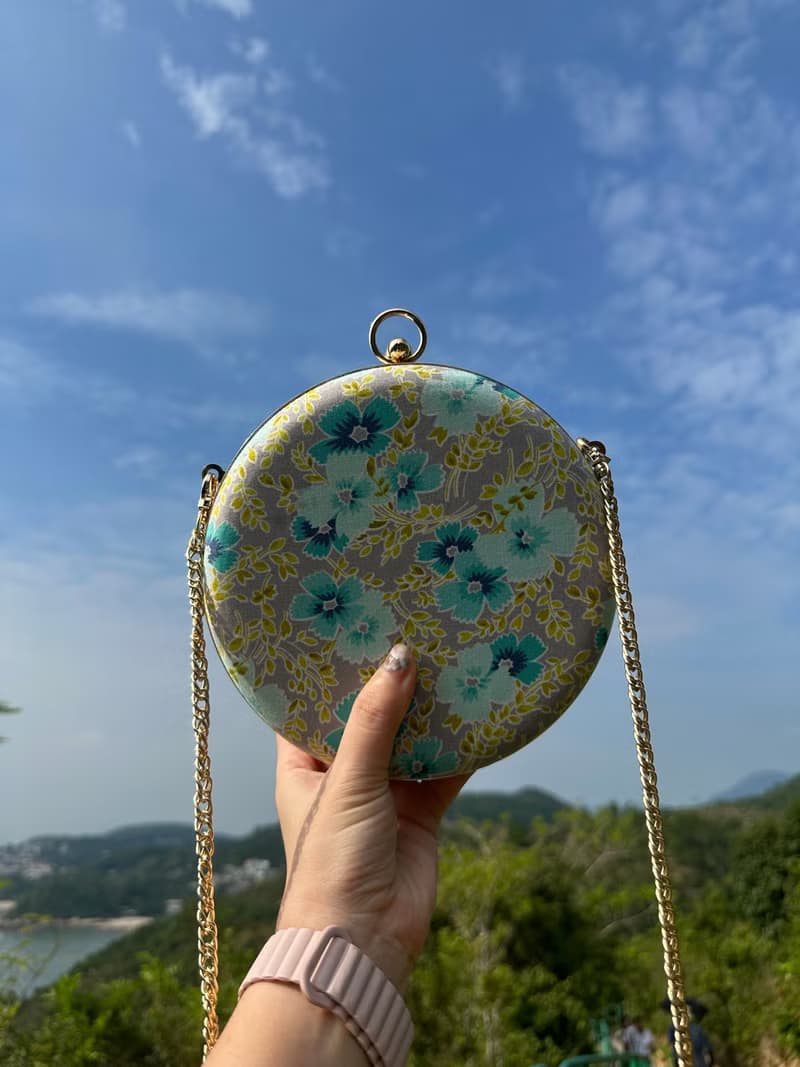 漸變Tiffany花小圓包 - 可手拿 / 斜揹/ 婚禮姊妹禮物