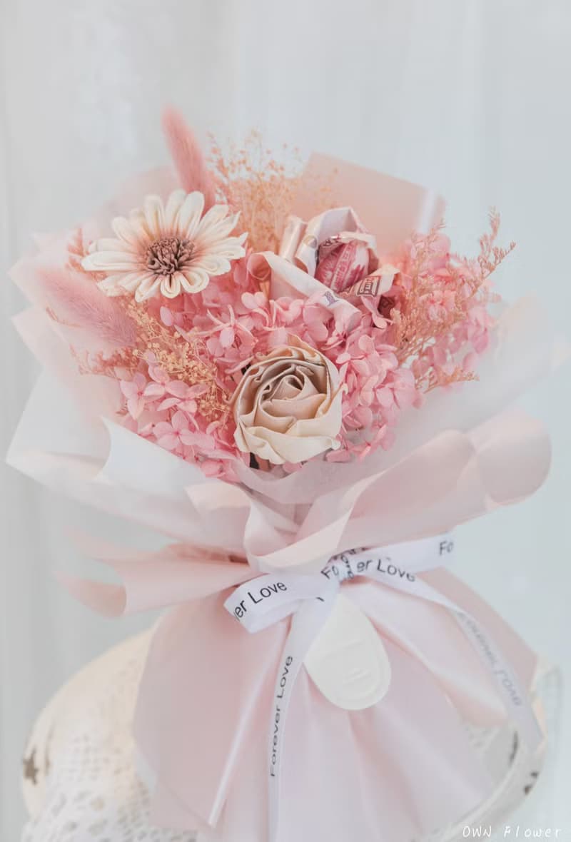 鈔票花束/有錢花花束/錢花束/鈔票蛋糕/生日禮物/已含現金300元