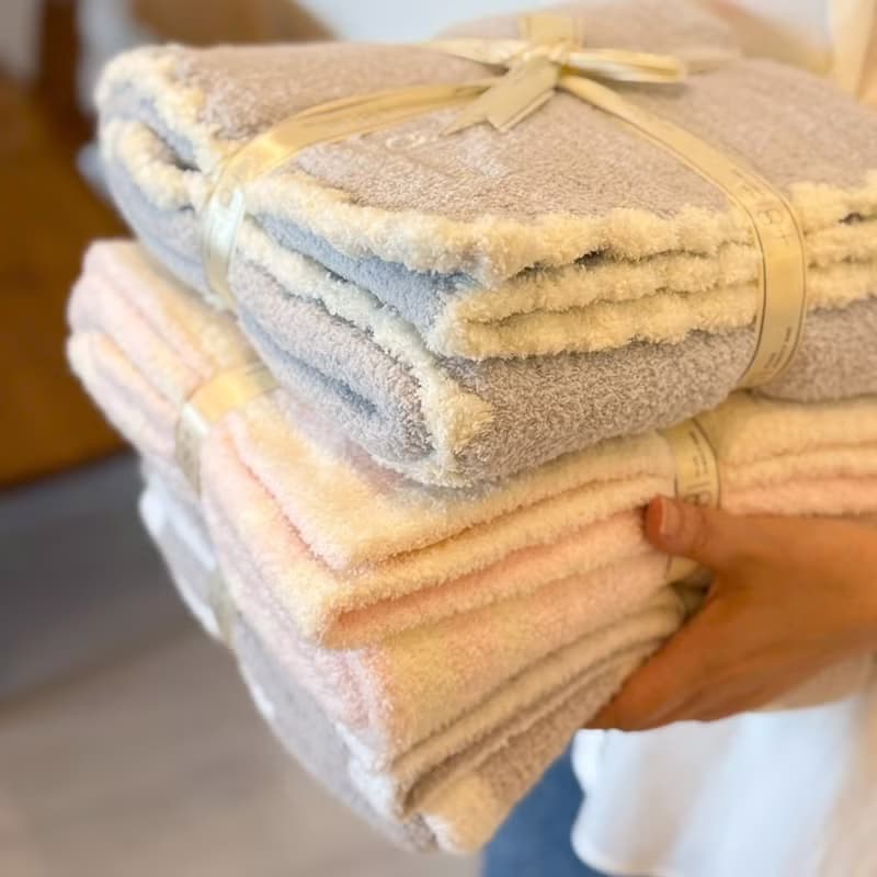 【新生滿月禮2件組】舒芙蕾低敏寶寶毯。ORIM純棉洗澡巾